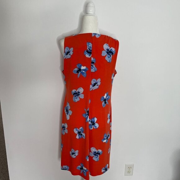 Tommy Hilfiger Sleeveless Orange Floral Dress size 12 - Picture 3 of 4